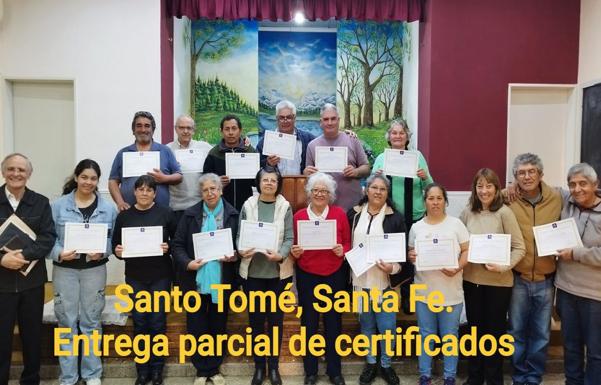 El SIED entregó certificados en Santo Tomé