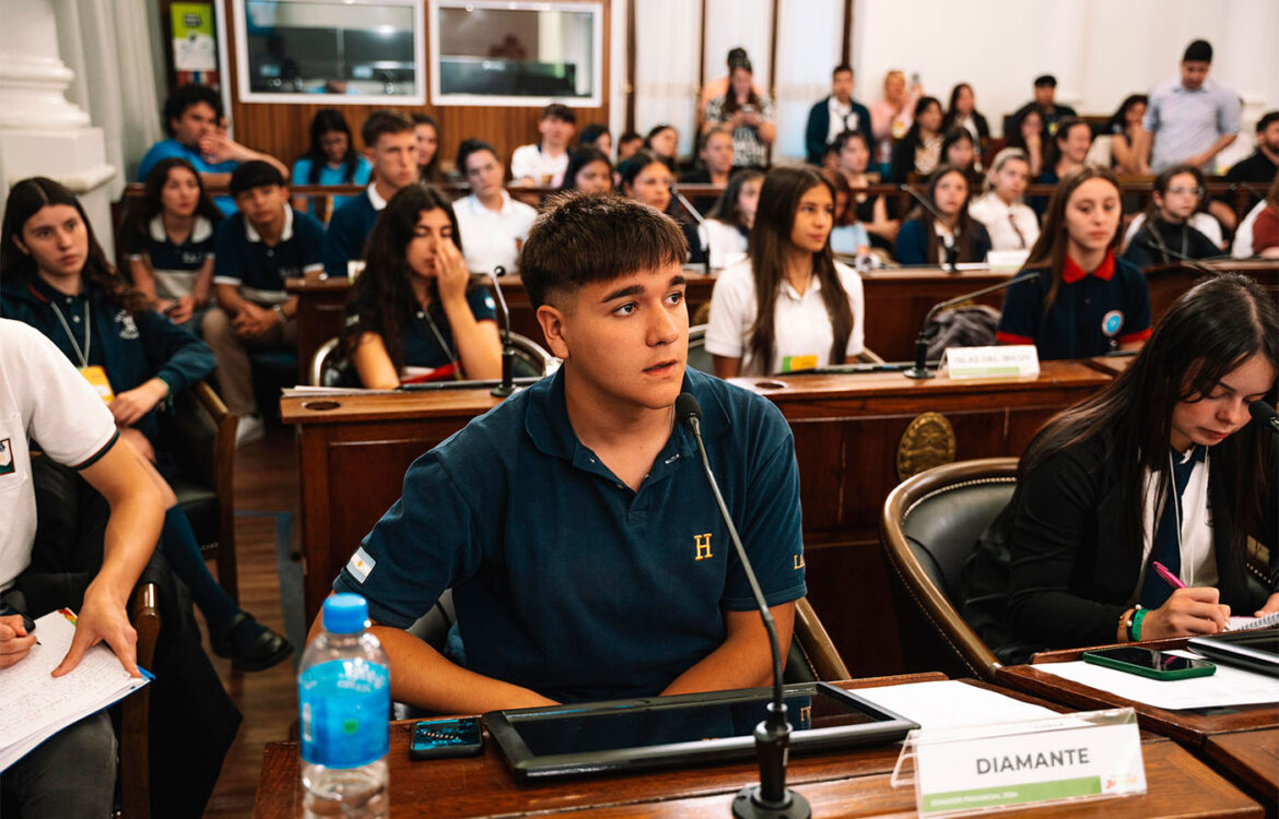 Estudiantes del IAP presentan en el Senado Juvenil de Entre Ríos un proyecto sobre ciberludopatía