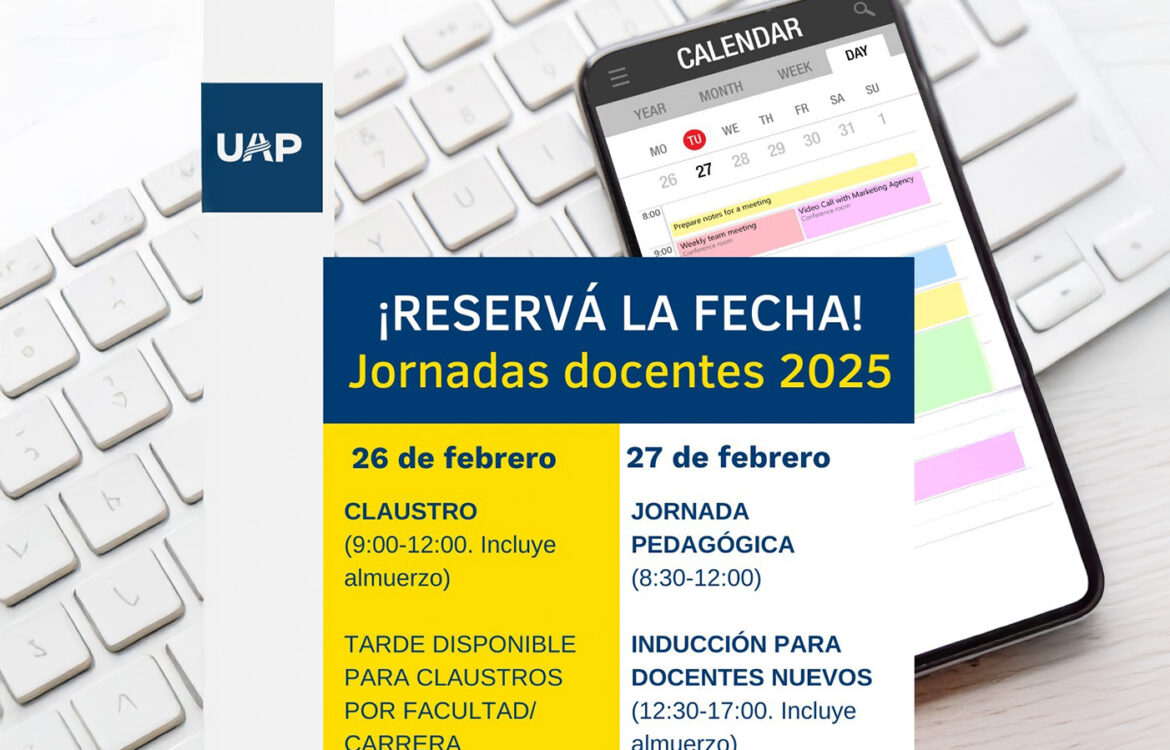 Miércoles 26 y jueves 27 de febrero: Jornadas docentes 2025