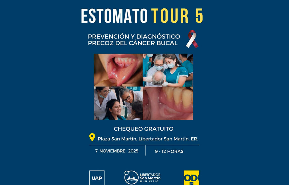 La carrera de Odontología impulsa una jornada de prevención del cáncer bucal en Libertador San Martín