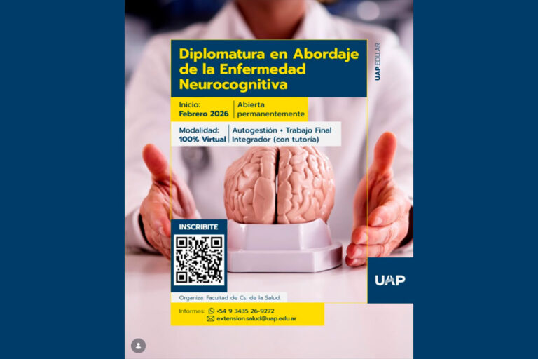 La UAP lanza una Diplomatura en Abordaje de la Enfermedad Neurocognitiva