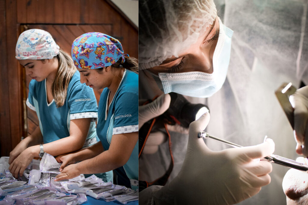 Prácticas voluntarias odontológicas en Diamante.
