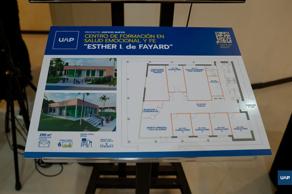 Planos del proyecto Centro de Formación en Salud emocional y fe, "Esther I. de Fayard".