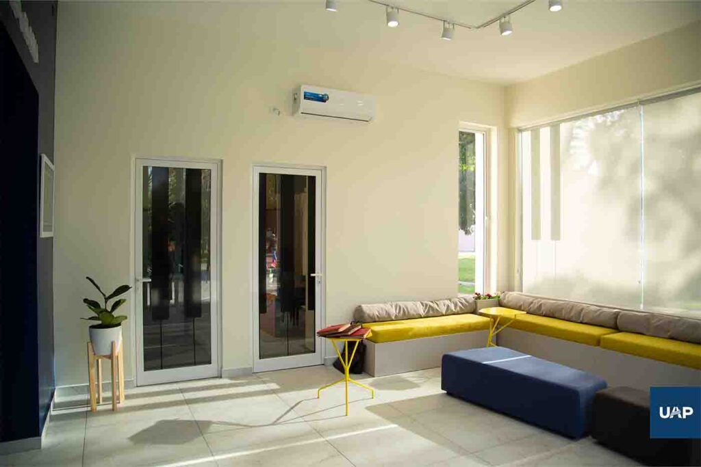 Interior del Hall de música.