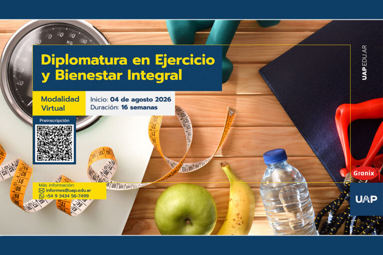 El 4 de agosto inicia la Diplomatura en Ejercicio y Bienestar Integral