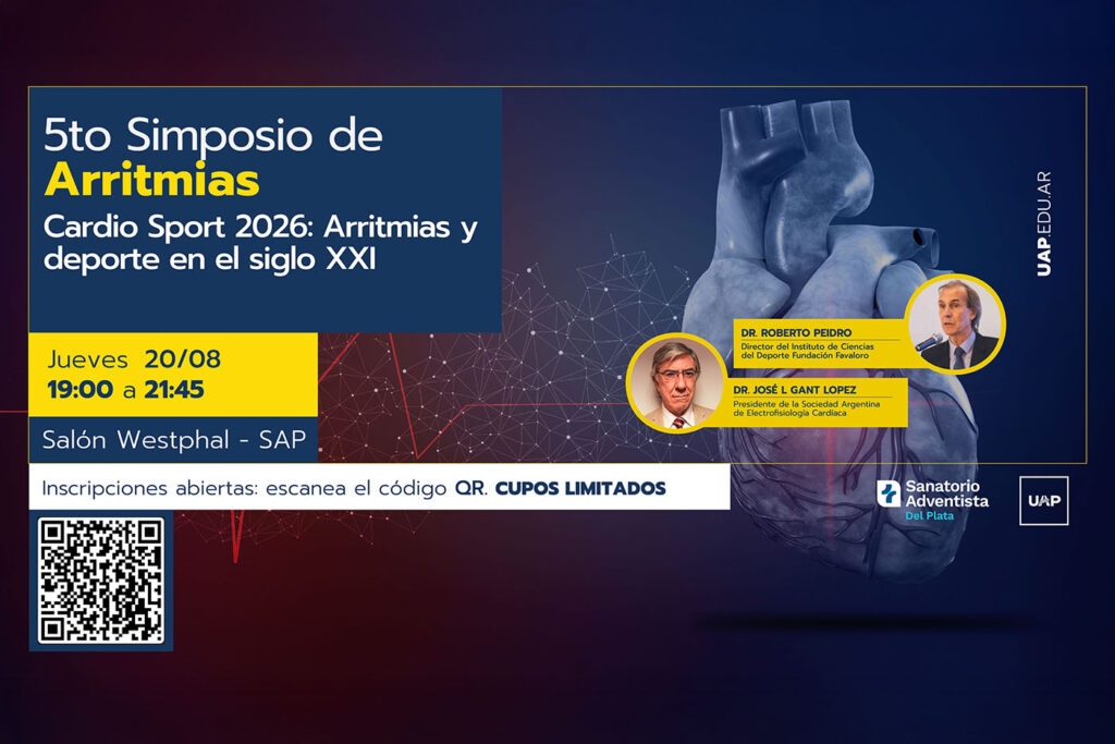 La UAP y el SAP realizarán el 5.º Simposio de Arritmias con foco en el deporte y la salud cardiovascular
