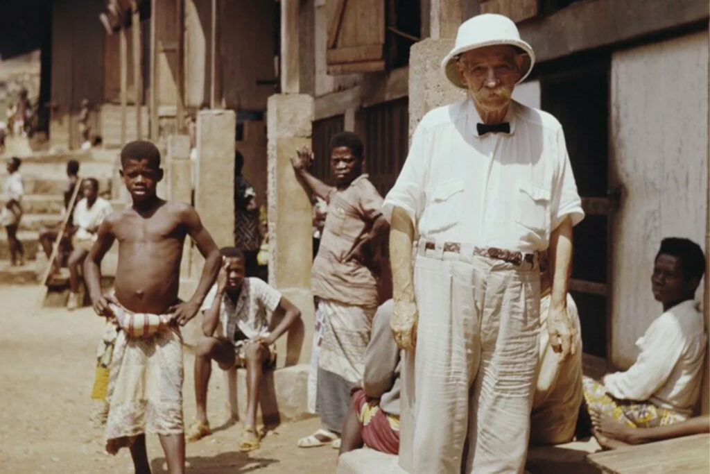 Albert Schweitzer en África. 